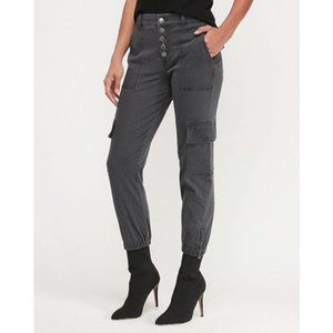 Express High Waist Button Fly Ankle Jogger Pant 2